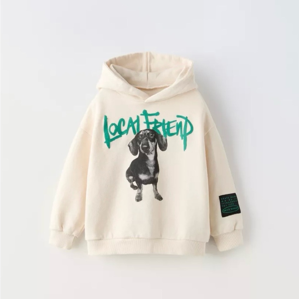 Zara Kids Cream Hoodie